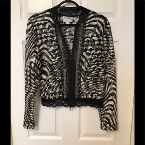 Joseph Ribkoff sheer coverlet jacket